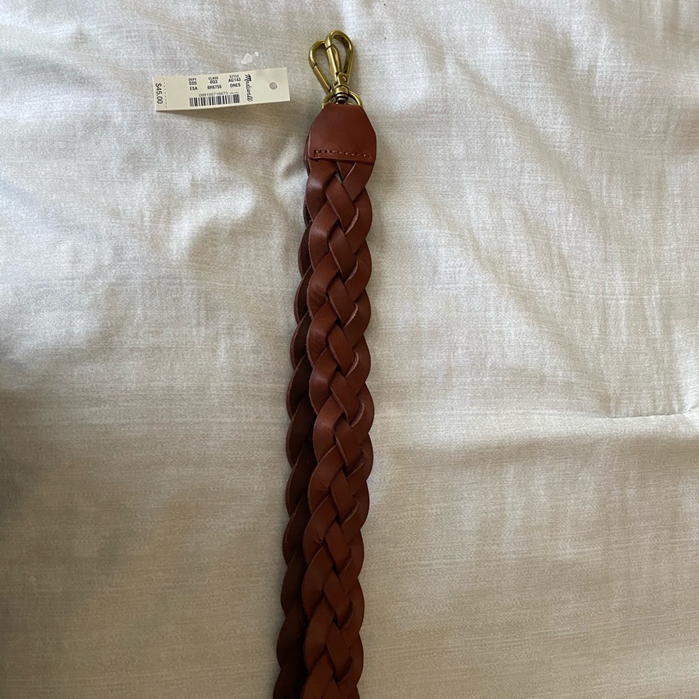 Madewell Braided Leather Bag Strap